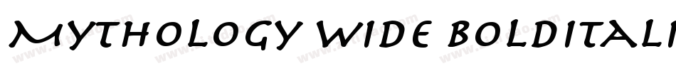 Mythology Wide BoldItalic字体转换